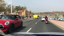 Ambulance seen entering Tenerife's H10 Costa Adeje Palace Hotel amid coronavirus lockdown