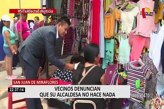 Comerciantes ambulantes invaden vía pública en SJM