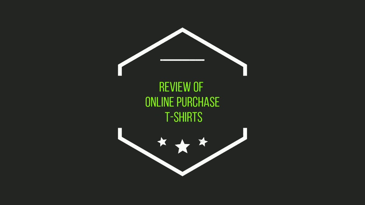 Review of online purchase  T-shirts  and tops