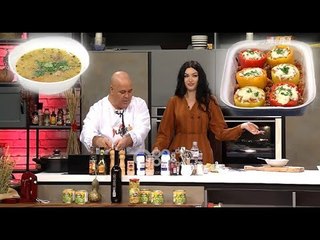 Kafsho #101 - "Speca të mbushur, Supë orizi me mini qofte"