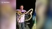ELEVEN snakes rescued from construction site in northern India