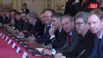 Le premier ministre fait un point sur le Coronavirus à Matignon avec les présidents des assemblées, des groupes parlementaires et des partis