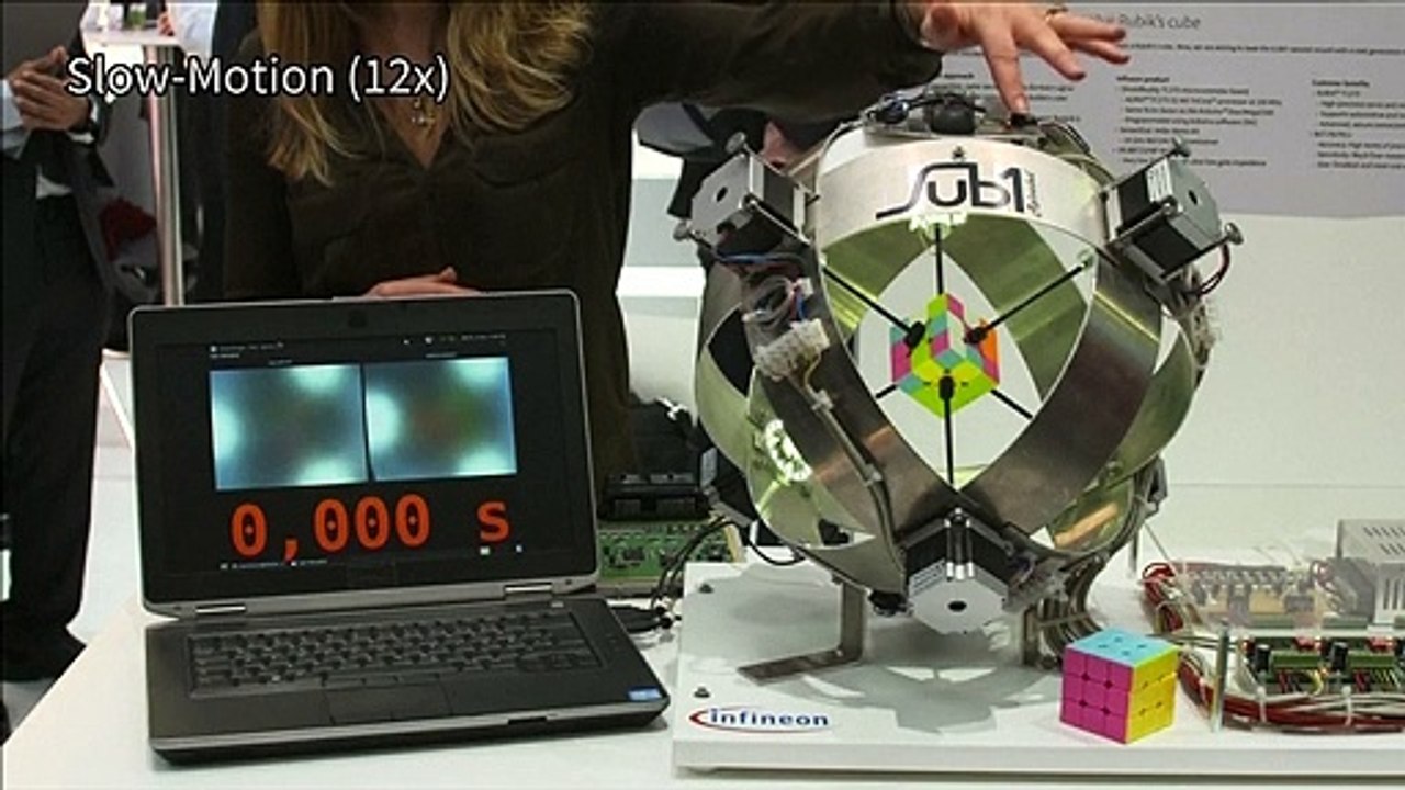 Este robot resuelve Cubo de Rubik en menos de u...