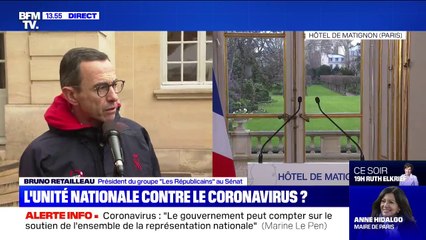 Bruno Retailleau: "Il y a un besoin d'unité nationale" pour faire face au coronavirus