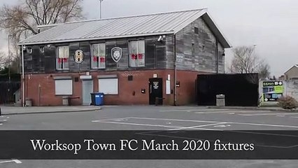 Worksop Town FC March 2020 fixtures
