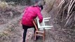 Chinese teacher hikes up mountain in search of signal so she can live stream lessons for students during COVID-19 outbreak