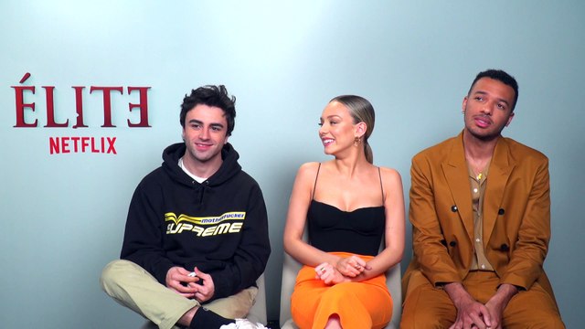 Ester Expósito, Izan Escamilla y Sergio Momo