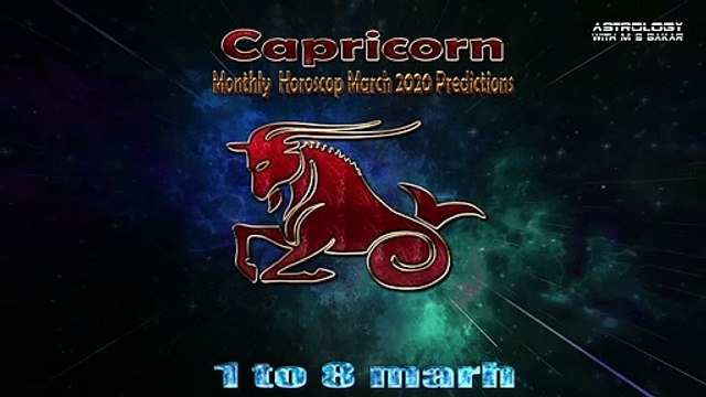 Capricorn March 2020 Monthly Horoscope Predictions ...by m s Bakar Urdu Hindi