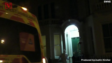 Officials in Hazmat Suits Visit Home in England as Coronavirus Spreads