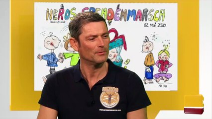 Jan Hähnlein marschiert für den guten Zweck