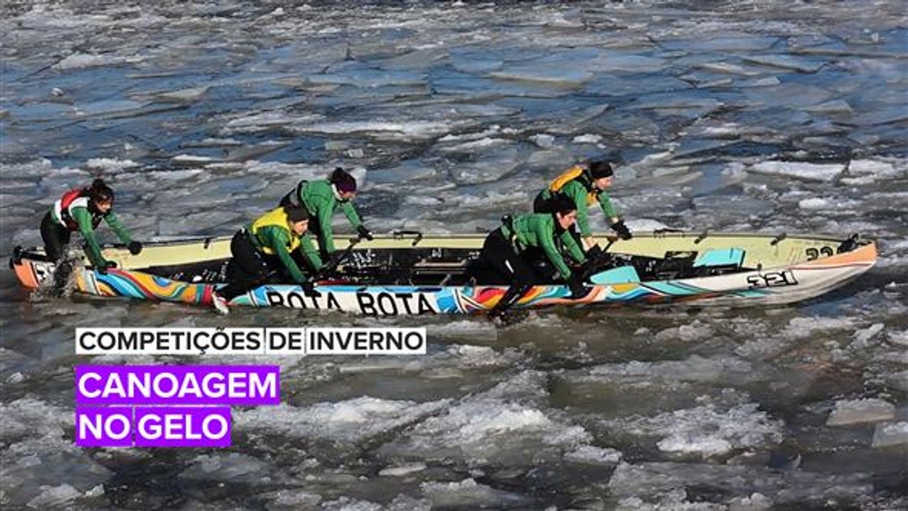 Competições de Inverno: Canoagem no Gelo