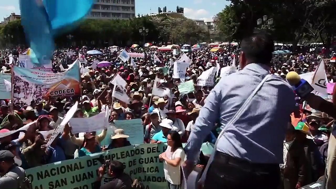 Protesta Guatemala Morales