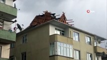 Kuvvetli Lodos Apartmanın Çatısını Uçurdu