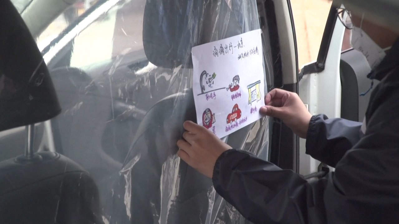 China’s ride-hailing drivers install plastic shields to prevent coronavirus infection