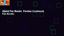 About For Books  Pandas Cookbook  For Kindle