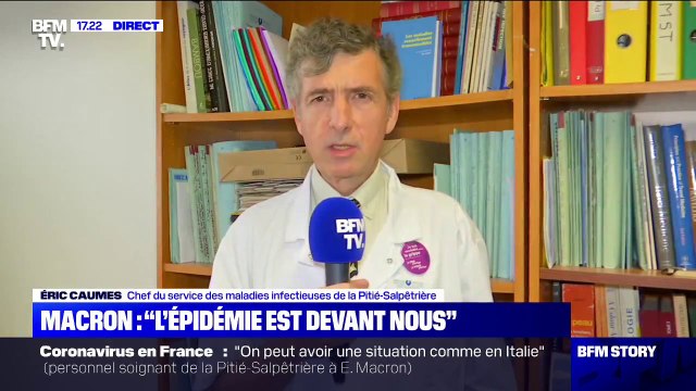 Coronavirus: ce médecin de la Pitié-Salpêtrière n'est pas sûr qu'on puisse parler d'épidémie en France