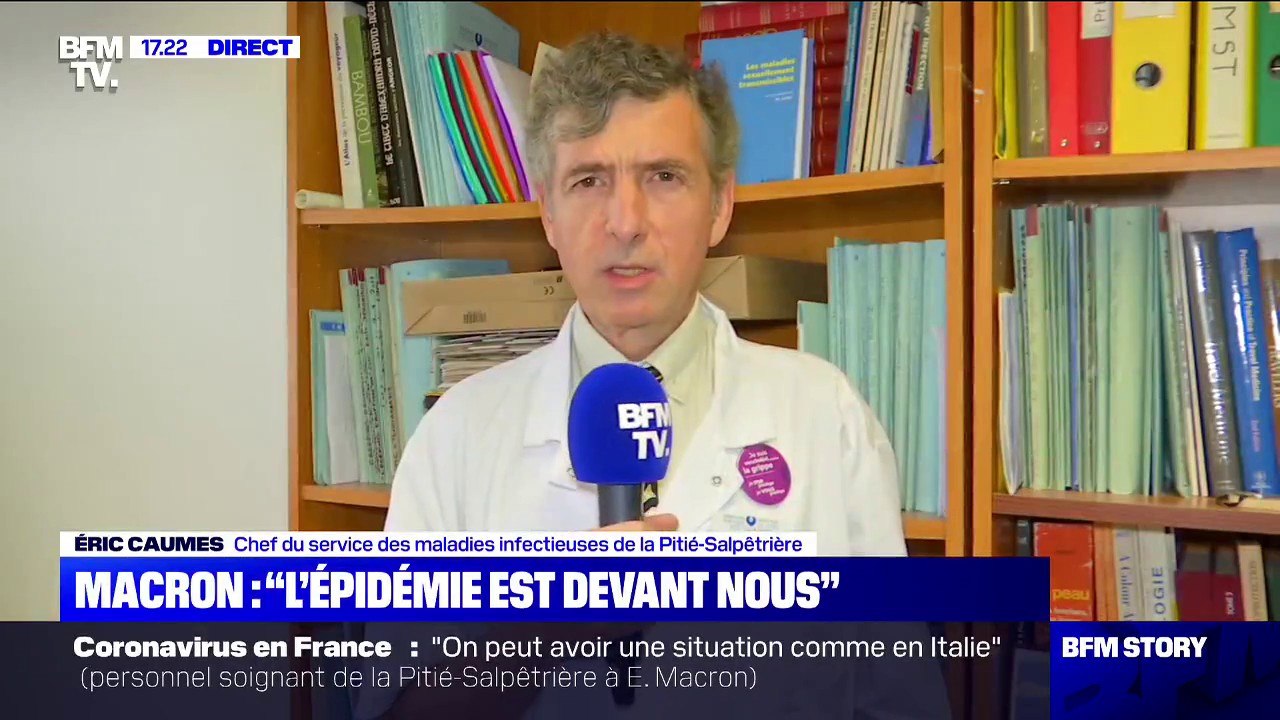 Coronavirus: ce médecin de la Pitié-Salpêtrière n'est "pas sûr qu'on puisse parler d'épidémie" en France