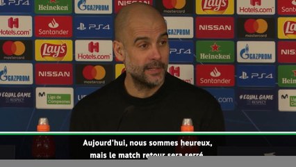 8es - Guardiola : "Nous sommes heureux, mais le match retour sera serré"