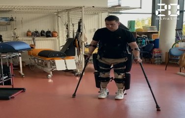 Anthony Estève, paraplégique, va participer au semi-marathon de Paris grâce à un exosquelette