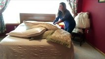 (Reverse)Making a bed! Basic homemaking skill and tricks from Kath clean By Kath Clean