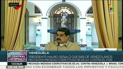 El 84% de venezolanos rechazan medidas de EEUU, según encuesta