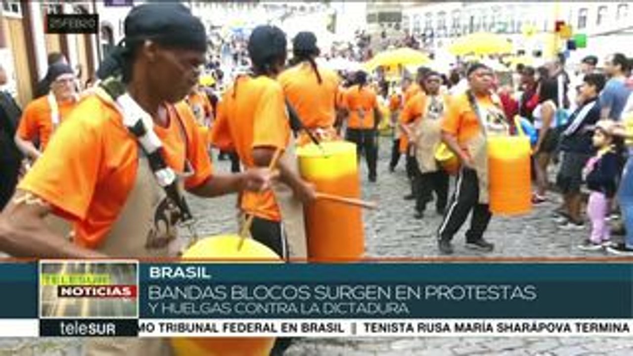 Brasil: blocos, bandas que representan conciencia política en carnaval
