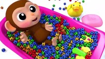 Learn Colors With Animal - Lernen Sie Farben Baby Affe Futball Bad Zeit Fingerlied Kinderlieder Für Kinder