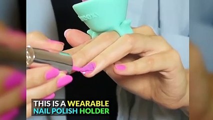 A Nail Polish Holder You Wear Like A Ring
