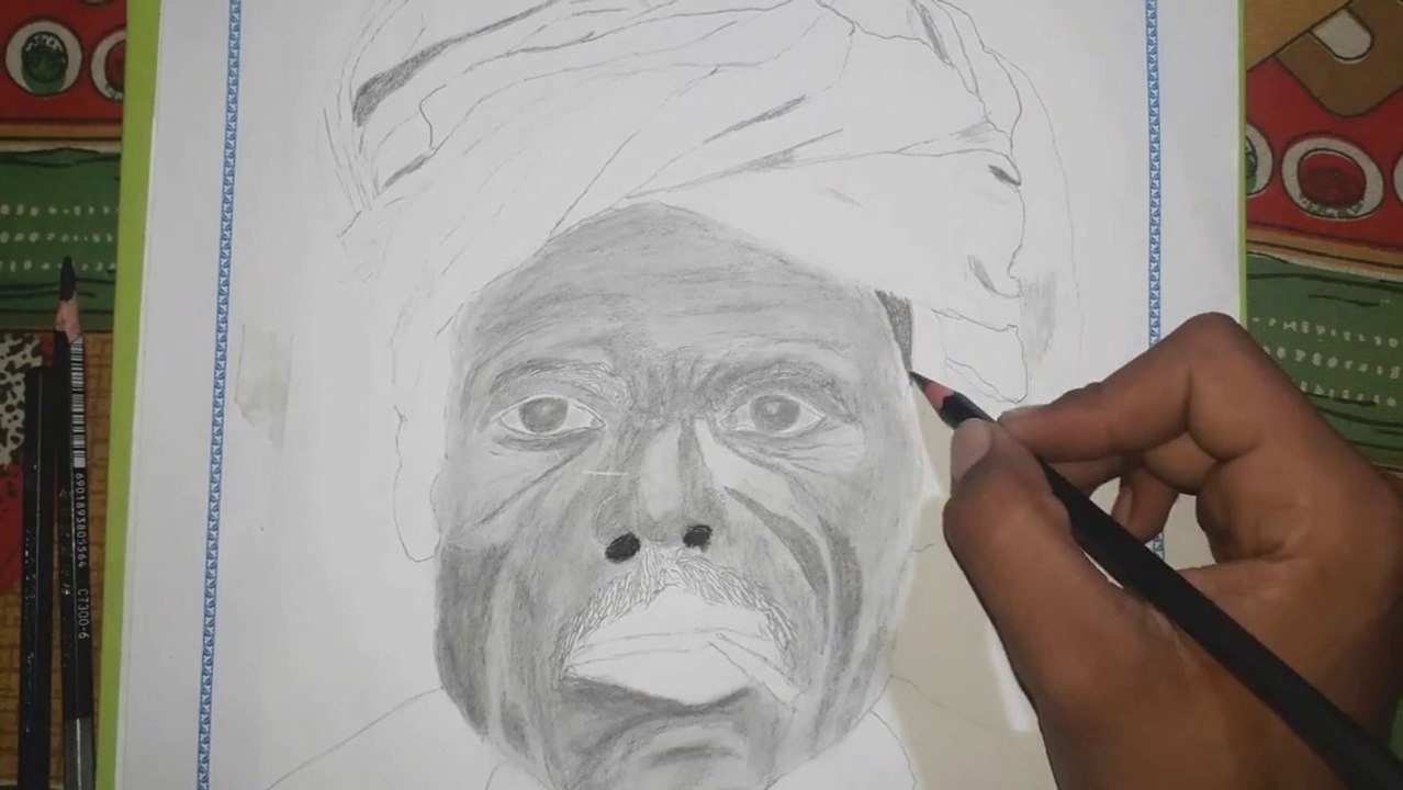 Old farmar sketch/ Drawing /portraits with graphite pencil Artwithdev Artist