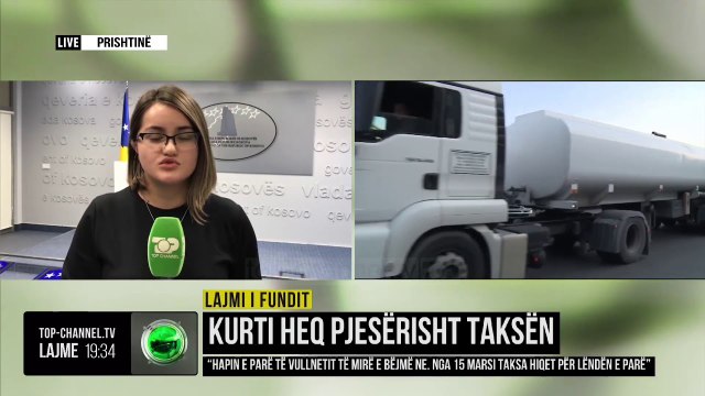 Nga 15 marsi 2020, hiqet tarifa për lëndën e parë që importohet nga Serbia dhe Bosnja e Hercegovina