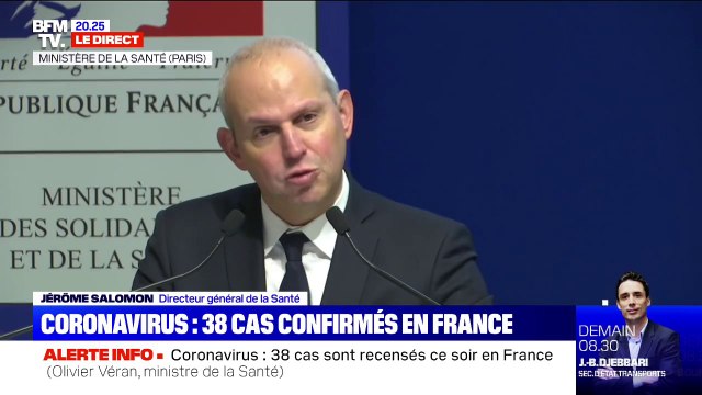 Coronavirus: la prise en charge pour un coronavirus se fait en isolement strict explique le directeur général de la Santé