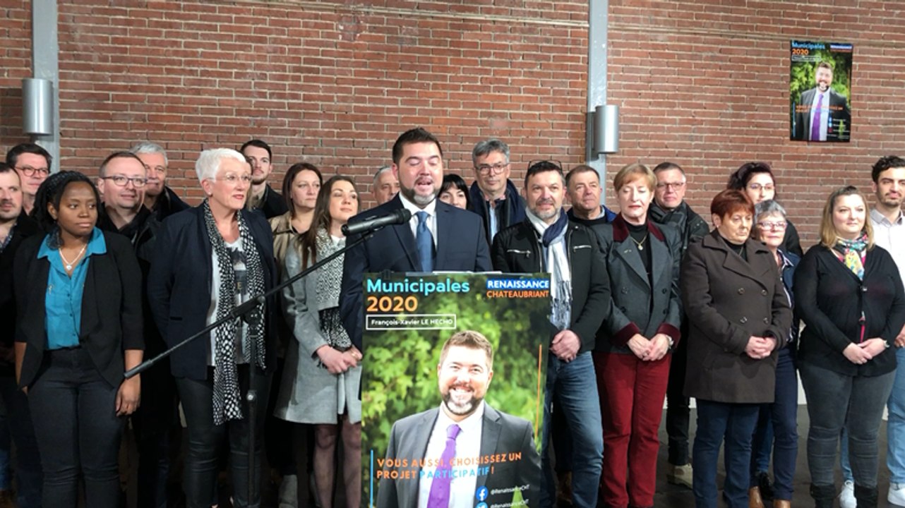 François-Xavier Le Hécho dévoile ses 32 colistiers pour les municipales de Châteaubriant
