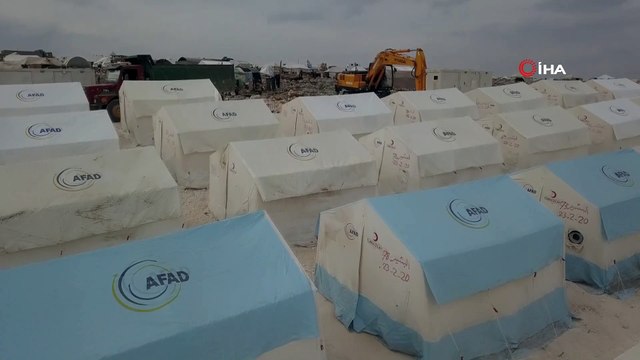 - Suriye'de kalıcı briket ev yapım çalışmaları devam ediyor