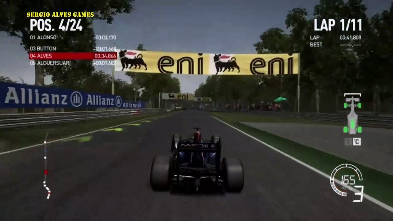 FORMULA 1 (F1-2010) - CAMPEONATO - GP DA ITALIA - MONZA - GAMEPLAY (PS3)