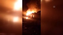 Kahramankazan'da yangın çıkan metruk evde hasar oluştu