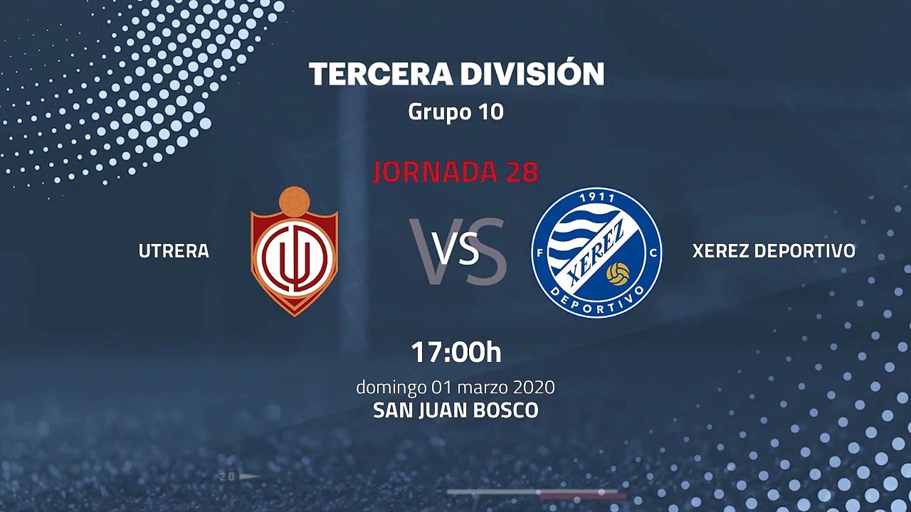Previa partido entre Utrera y Xerez Deportivo Jornada 28 Tercera División