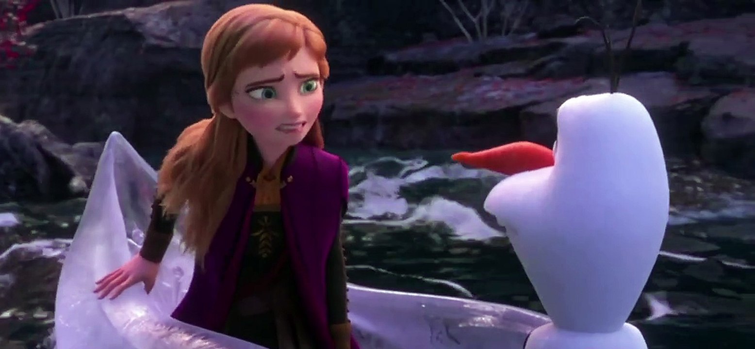 Extrait du film La Reine des Neiges 2 - Anna et Olaf sont emportés dans la Rivière