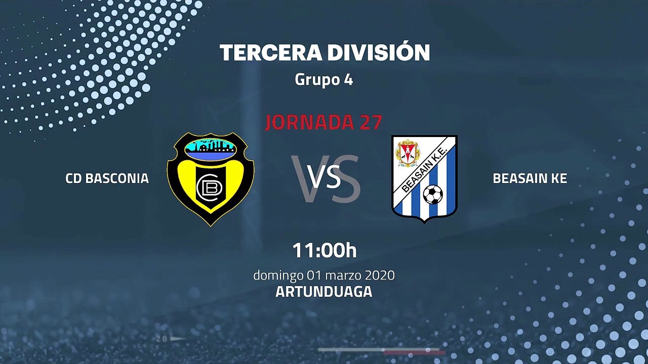 Previa partido entre CD Basconia y Beasain KE Jornada 27 Tercera División
