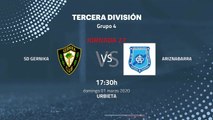 Previa partido entre SD Gernika y Ariznabarra Jornada 27 Tercera División