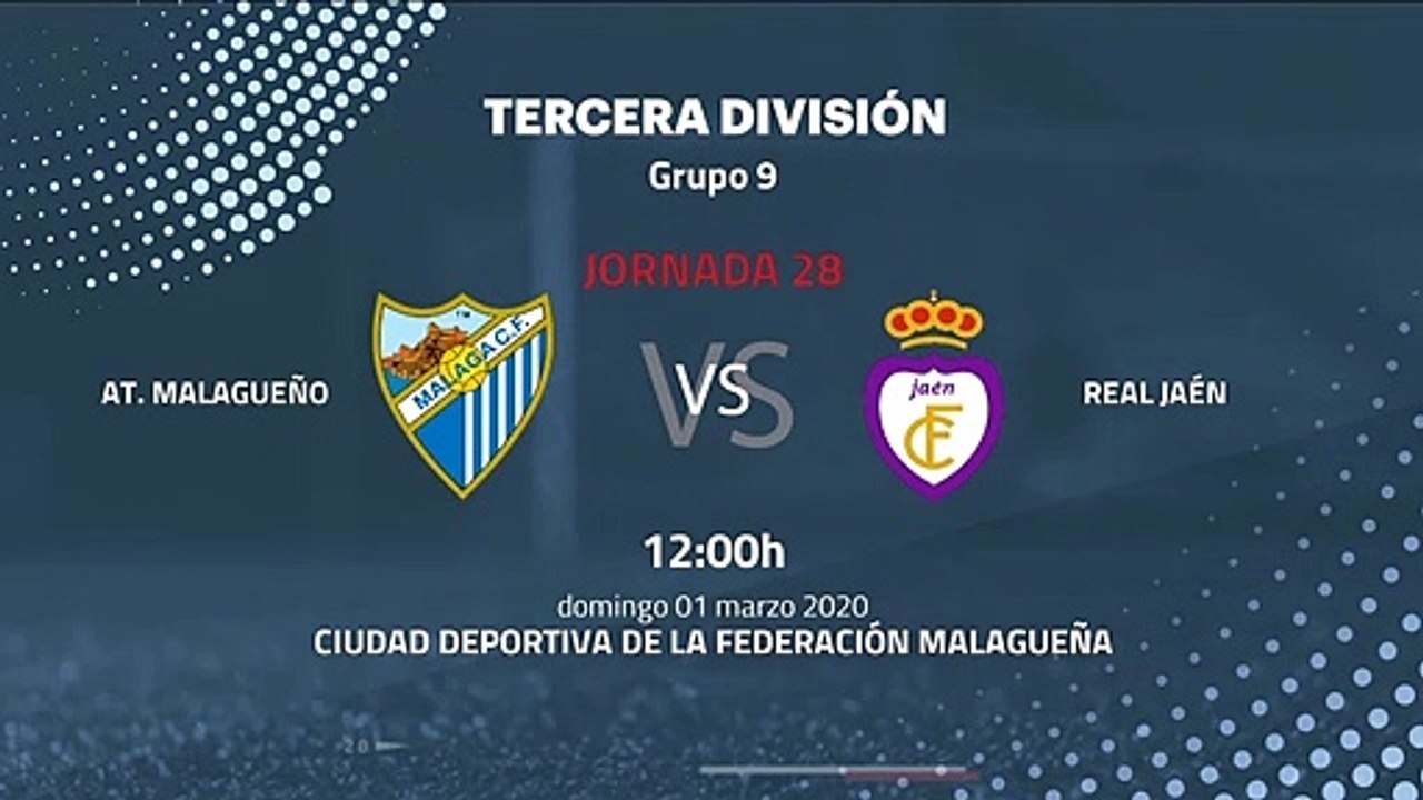 Previa partido entre At. Malagueño y Real Jaén Jornada 28 Tercera División