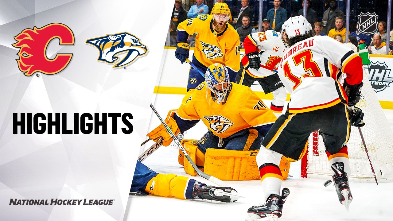 NHL Highlights | Flames @ Predators 2/27/20