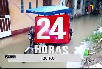 Iquitos: lluvia de casi 6 horas inundó calles de la ciudad