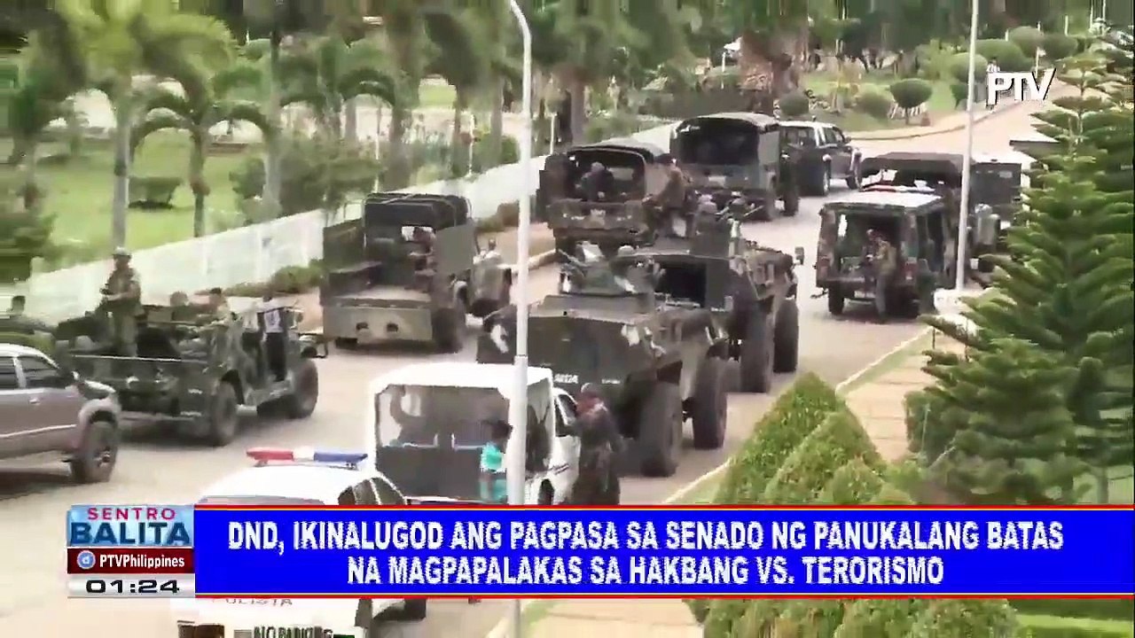 DND, ikinalugod ang pagpasa ng Senado sa panukalang batas na magpalakas ng hakbang vs terorismo