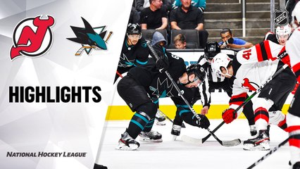 NHL Highlights | Devils @ Sharks 2/27/20