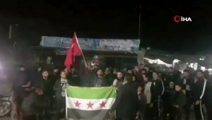 Halep'te TSK'ya destek gösterisi