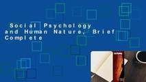 Social Psychology and Human Nature, Brief Complete