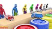Colors for Children to Learn with Spidermen and Street Vehicles Car Toys / 3D Kids Learn Colors