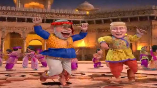 So Sorry: PM Narendra Modi, Donald Trump do garba together