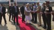 PM Narendra Modi arrives in Ahmedabad to welcome Donald Trump
