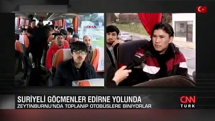 Türkiye'den ayrılmak isteyen göçmene mikrofon uzatıldı !